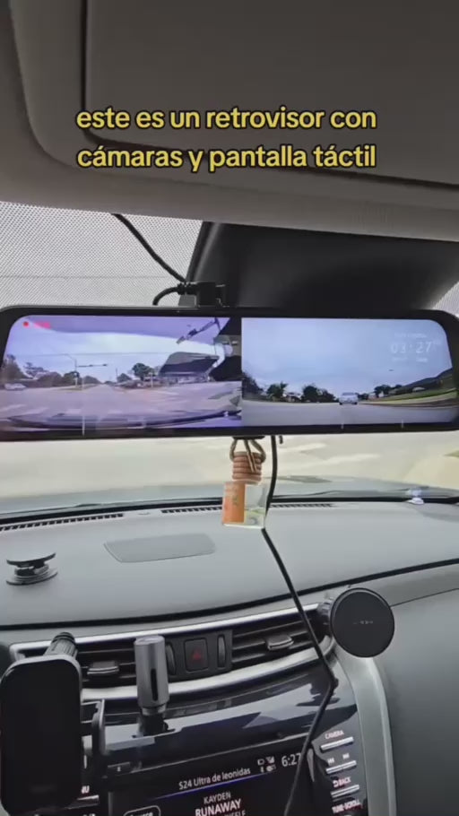 Espejo retrovisor 4 en 1 Pantalla Táctil